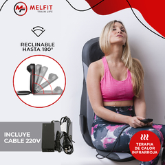 Asiento Masajeador Cervical Espalda Calor Vibracion I2000 - MELFIT TRAIN LIFE | Tienda Online