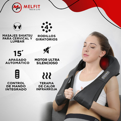 Imagen de Masajeador Cervical Hombros Cuello Lumbar Relax Calor