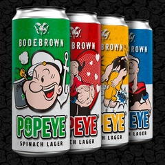 Cerveja Bodebrown Popeye Spinach Lager Lata Azul 473ml - Newness Bebidas