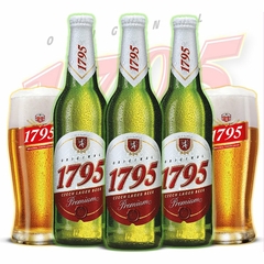 Cerveja 1795 Lager República Tcheca Clara 500ml Kit com Copo