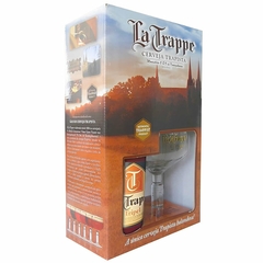 Imagem do Kit Cerveja La Trappe Importada Holanda Garrafa 750ml e Taça