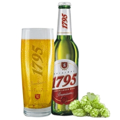 Cerveja 1795 Lager República Tcheca Clara 500ml Kit com Copo - comprar online