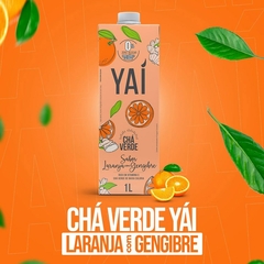 Chá Verde Yaí Sabor Laranja e Gengibre Zero Açúcar 1 Litro na internet