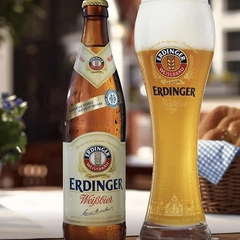 Copo para Cerveja Weissbier Erdinger Longo em Vidro 500ml
