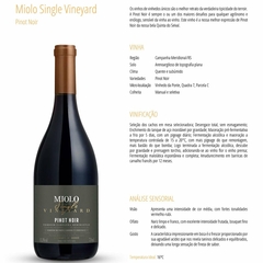 Vinho Miolo Linha Single Vineyard Tinto Branco Garrafa 750ml - Newness Bebidas