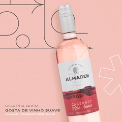 Vinho Almadén Rosé Cabernet Sauvignon Suave Garrafa 750ml - Newness Bebidas