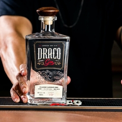 Gin Draco London Dry 750ml Kit Garrafa e Taça Gin Tônica - Newness Bebidas