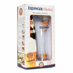 Kit Cerveja Erdinger 1 Garrafa 500ml + 1 Copo 500ml