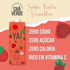 Chá Verde Yaí Sabor Frutas Vermelhas Zero Açúcar 1 Litro - comprar online