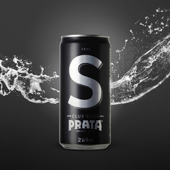 Mixer Prata Club Soda Lata Drinks Coquetel Bebidas 269ml na internet