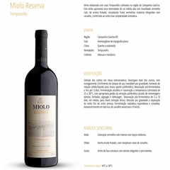 Vinho Miolo Reserva Kit Degustação Tinto 5 Garrafas 750ml - loja online