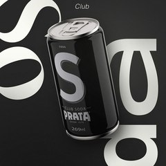 Mixer Prata Club Soda Lata Drinks Coquetel Bebidas 269ml