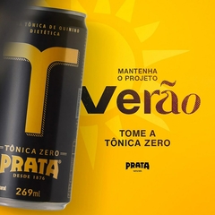 Mixer Prata Tônica Zero Açúcar Drinks Coquetel Lata 269ml