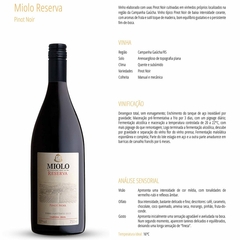 Vinho Miolo Reserva Kit Degustação Tinto 5 Garrafas 750ml - comprar online