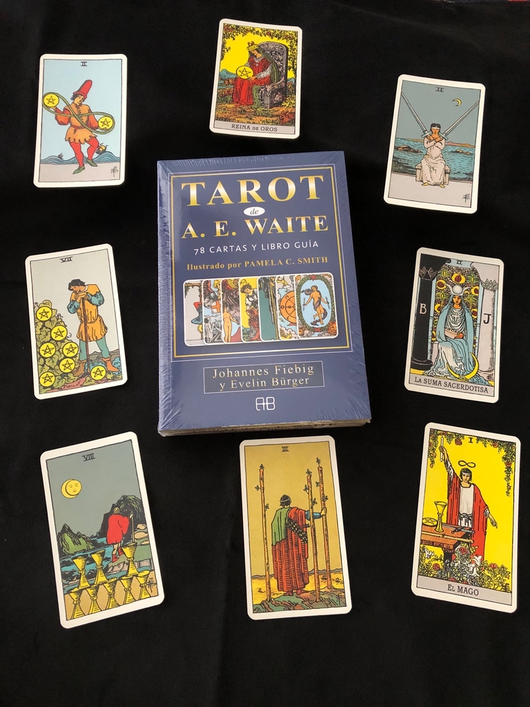 Tarot de AE Waite: 78 cartas y libro guía