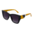 Óculos de Sol Diva - Amarelo e Preto Degradê - comprar online