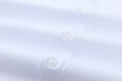 Camisa Social Slim Fit Branca Riscadinha - Manga Longa -