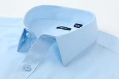 Camisa Social Slim Fit Azul Riscadinha - Manga Longa - loja online