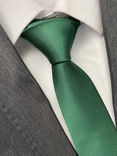 Gravata Semi Slim Verde Bandeira - comprar online