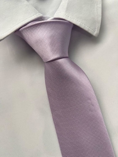 Gravata Semi Slim Lilas Clarinha