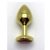 Plug Anal Metalico Dorado Con Joya Corazon - comprar online