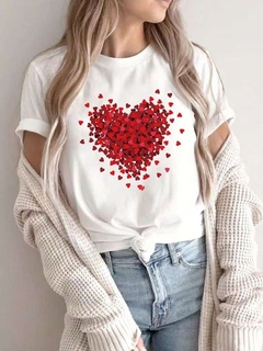 Remera (MODAL) Miles de corazones (Dama)