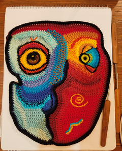 Picasso Crochet Face en internet