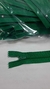 Cierre diente plastico Verde Esmeralda 16 cm x 100 unidades - comprar online