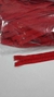 Cierre diente plastico Rojo 35 cm x 100 unidades - comprar online