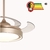 Ventilador de Teto Air Gold Dourado Pás Retrátil Led 30w Multicolor Bivolt c/ Controle Remoto - Opus HM 85599 - Coreluz | Luminárias, Pendentes, Arandelas e Iluminação