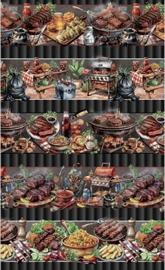 BARRADOS DIA DE CHURRASCO - exclusiva PANO PRA MANGGA - estampa digital - 0,55 cm x 1,50 cm na internet