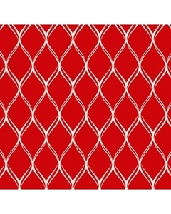 Tricoline TELA - FUNDO VERMELHO - 0,50M X 1,50M