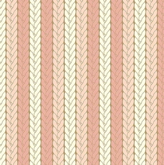 Tricoline estampa Tricô Rosa - 0,50m X 1,50m