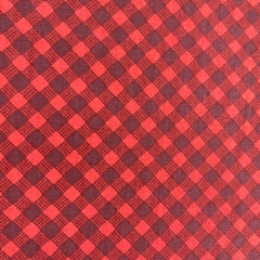 Tecido Tricoline Xadrez Vermelho, 100% Algodão, 50cm x 1,50m