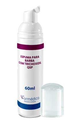 ESPUMA PARA BARBA COM TRICHOXIDIL- 60mL