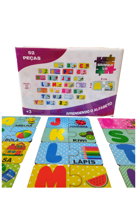 Alfabeto Bilíngue Ilustrado Pedagógico 3D Jogo Educativo com o Melhor Preço  é no Zoom