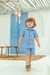 Mauricinho Linho Azul - Andressa Kids | Moda Infantil