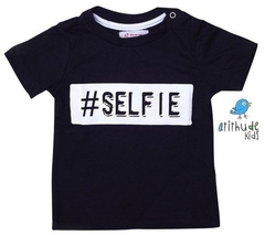 Camiseta Selfie - Preta