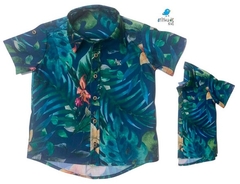 Kit Camisa Henry - Tal mãe, tal filho (duas peças) | Praia | Viscolinho