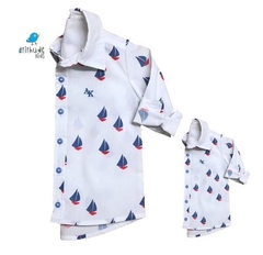 Kit camisa Theo - Tal pai, tal filho (duas peças) | Barcos - loja online