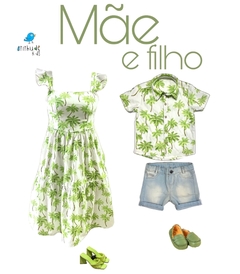 Kit Vestido Midi e camisa -| Tal mãe, tal filho