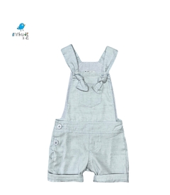 Macacão de linho azul bebe - comprar online