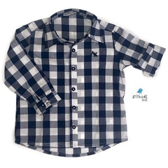 Camisa Cadú - Xadrez Azul Marinho