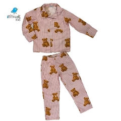 Pijama Ted Rosa Listrado | Infantil