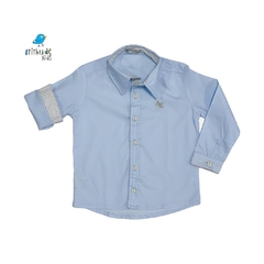 Kit camisa Edu - Tal pai, tal filho (duas peças) Azul Bebê - comprar online
