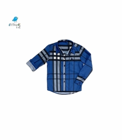 Kit camisa Rafael Azul - Tal pai, tal filho (duas peças) - comprar online