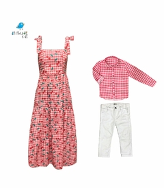 Kit camisa Nando - Tal pai, tal filho (duas peças) xadrez - comprar online