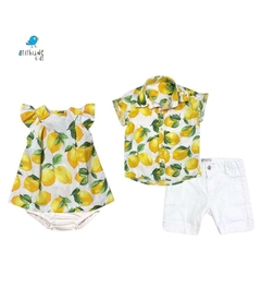 Vestido Antonella Baby - Estampa limão - comprar online