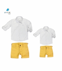 Kit Bermuda Pablo amarela - Pai e filho | - comprar online