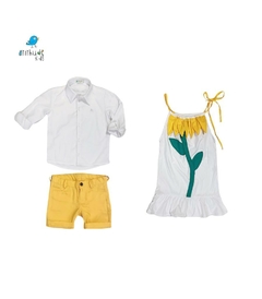 Vestido Florzinha infantil | branco - comprar online